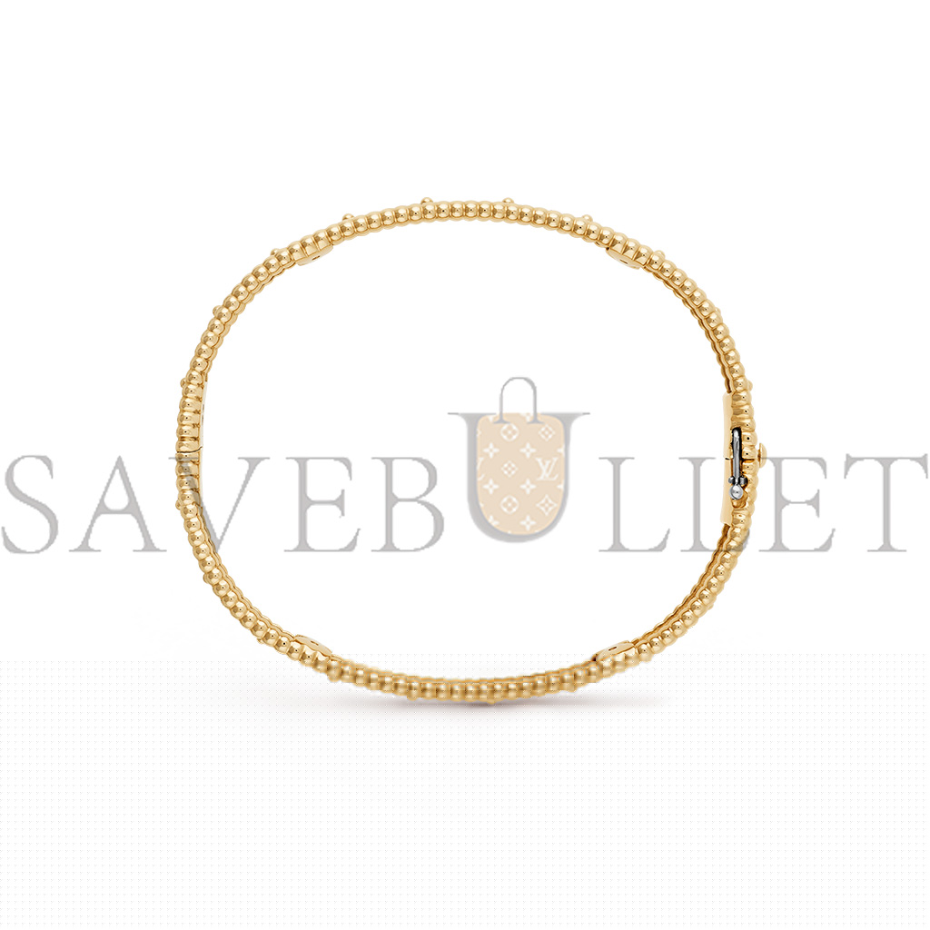 v*n cl*f arpels perlÉe clovers bracelet, small model - yellow gold, Di*m*nd  vcaro56200